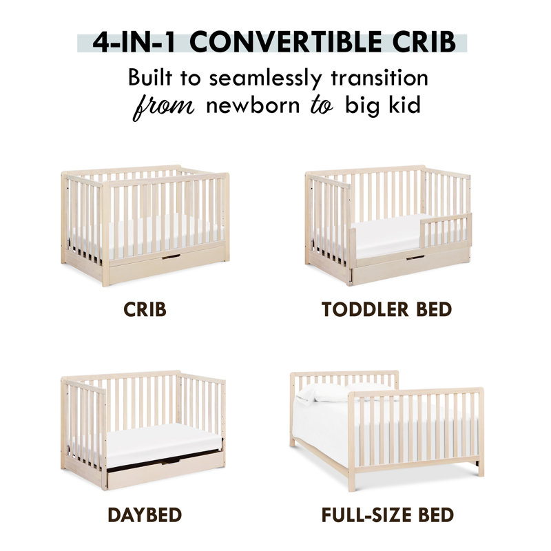 Carter s by DaVinci Colby 4 in 1 Convertible Crib with Storage Reviews Wayfair